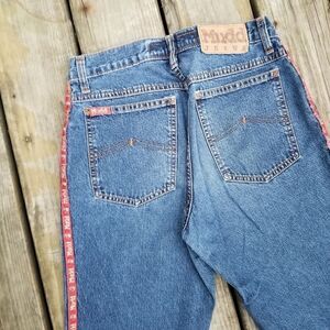 Mudd Vintage 90s y2k Spellout Flare Jeans 5